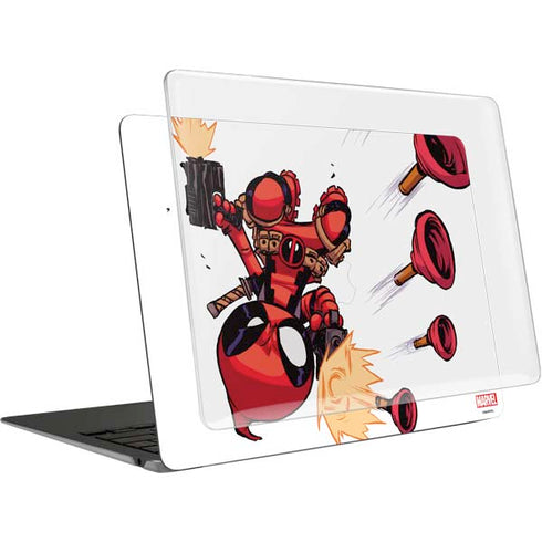 Marvel Deadpool Babypool Shooting MacBook Air 15in (2023-2025) Case plus Skin